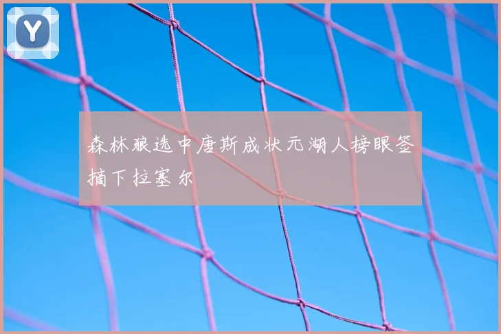 森林狼选中唐斯成状元湖人榜眼签摘下拉塞尔